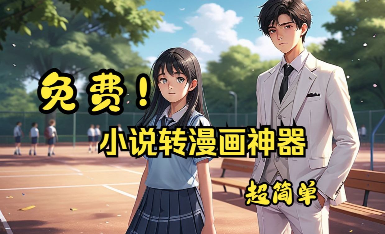 小说转漫画神器,傻瓜式操作,实现漫画推文自由,小白也能轻松学会