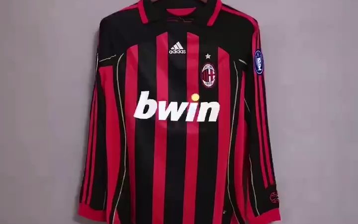 06-07赛季ac米兰主场复古卡卡长袖球衣