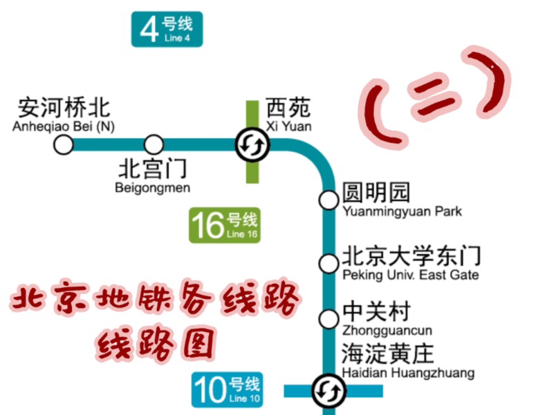 【线路图】北京地铁各线路线路图(二)