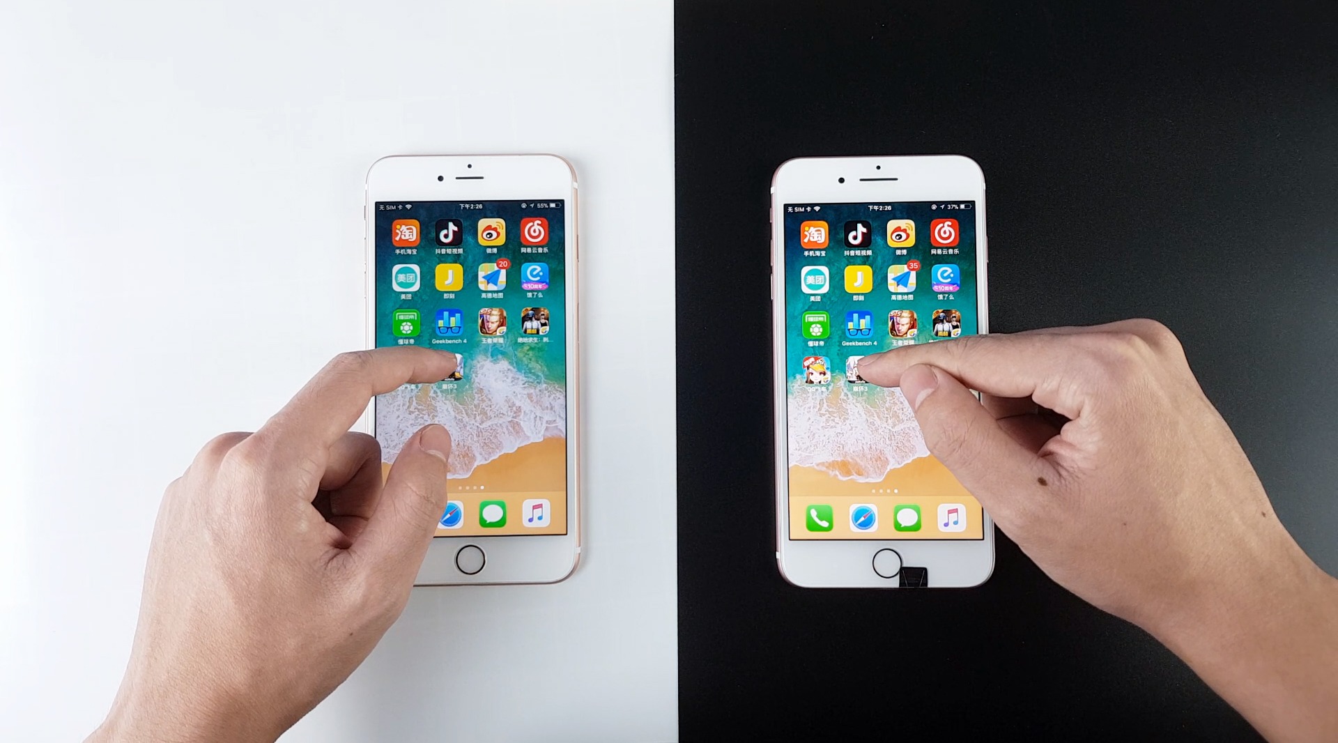 iphone6sp对比iphone7p,最后结果把我看得瞬间傻眼!