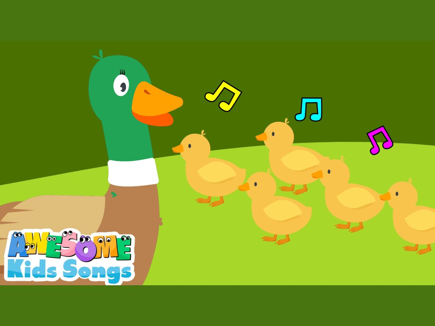 唱歌学英语:五只小鸭 英语启蒙儿歌 Five Little Ducks | Awesome Kids Songs哔哩哔哩bilibili