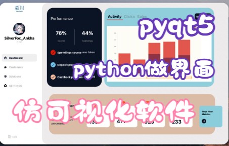 pyqt5仿可视化软件界面哔哩哔哩bilibili