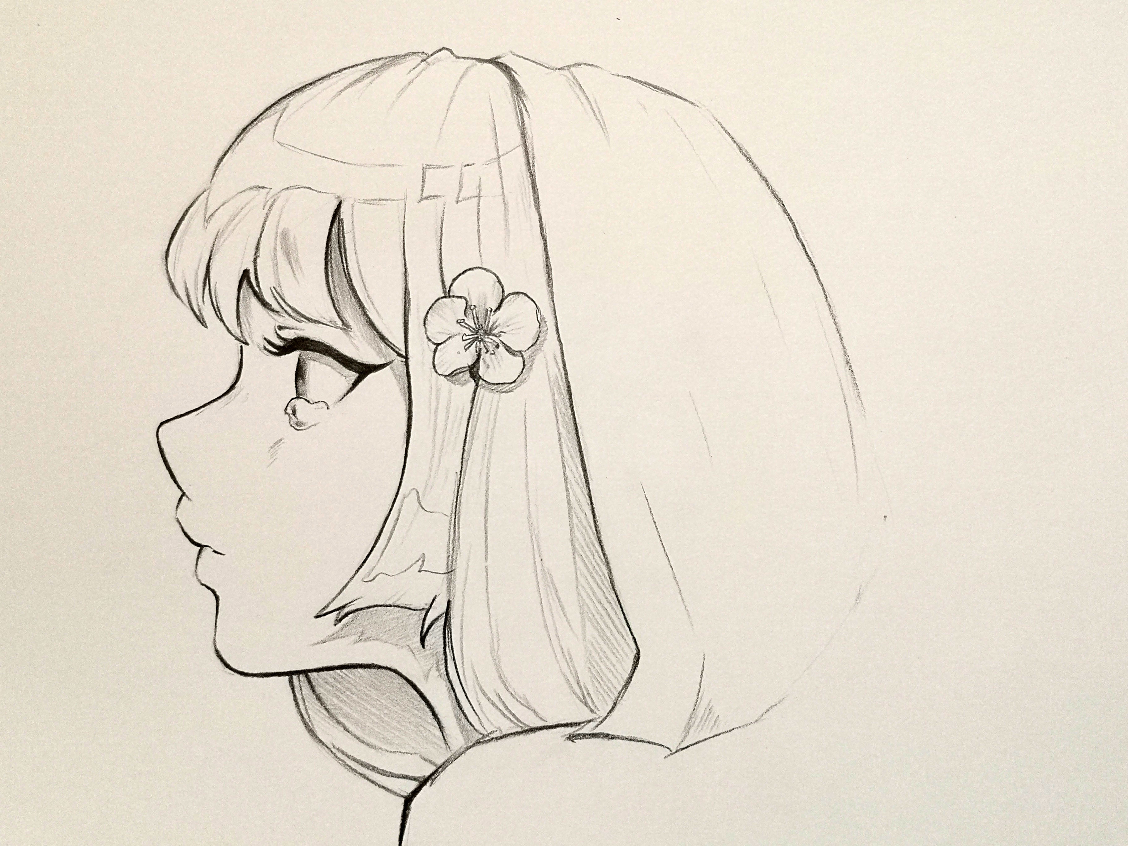 学画画如何练习临摹,案例002-望着远方的女孩