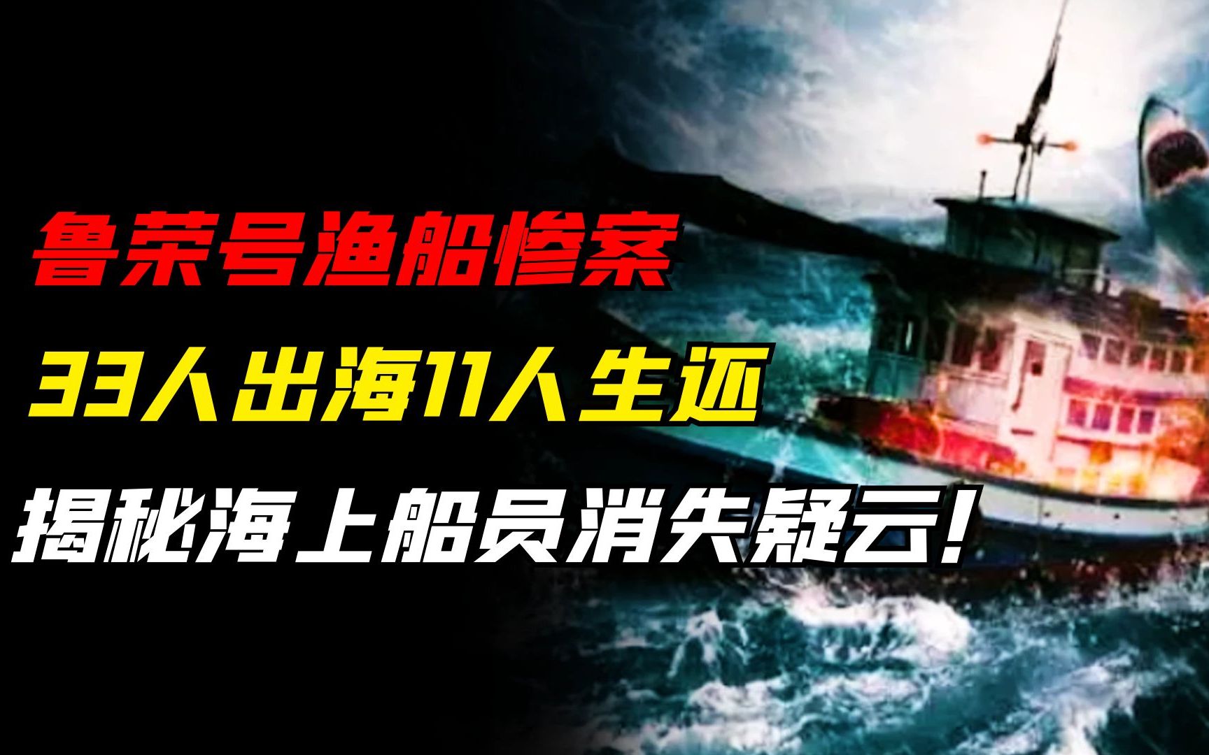 2011年鲁荣号渔船惨案,33人出海仅11人生还,背后真相究竟如何?哔哩哔哩bilibili