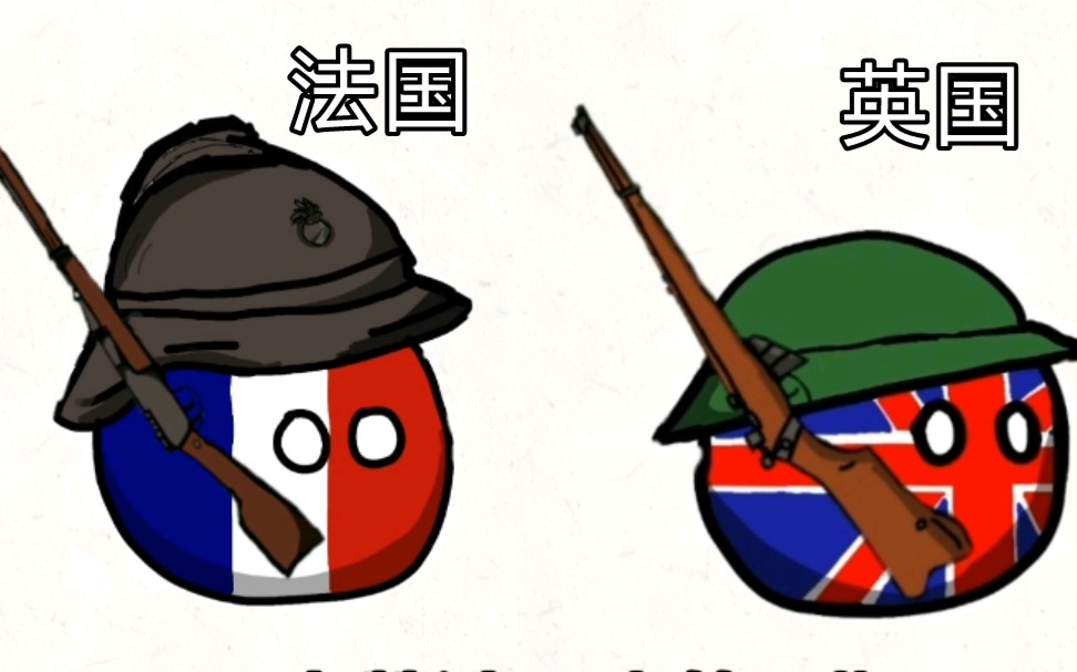活动作品波兰球各国一战装备英法