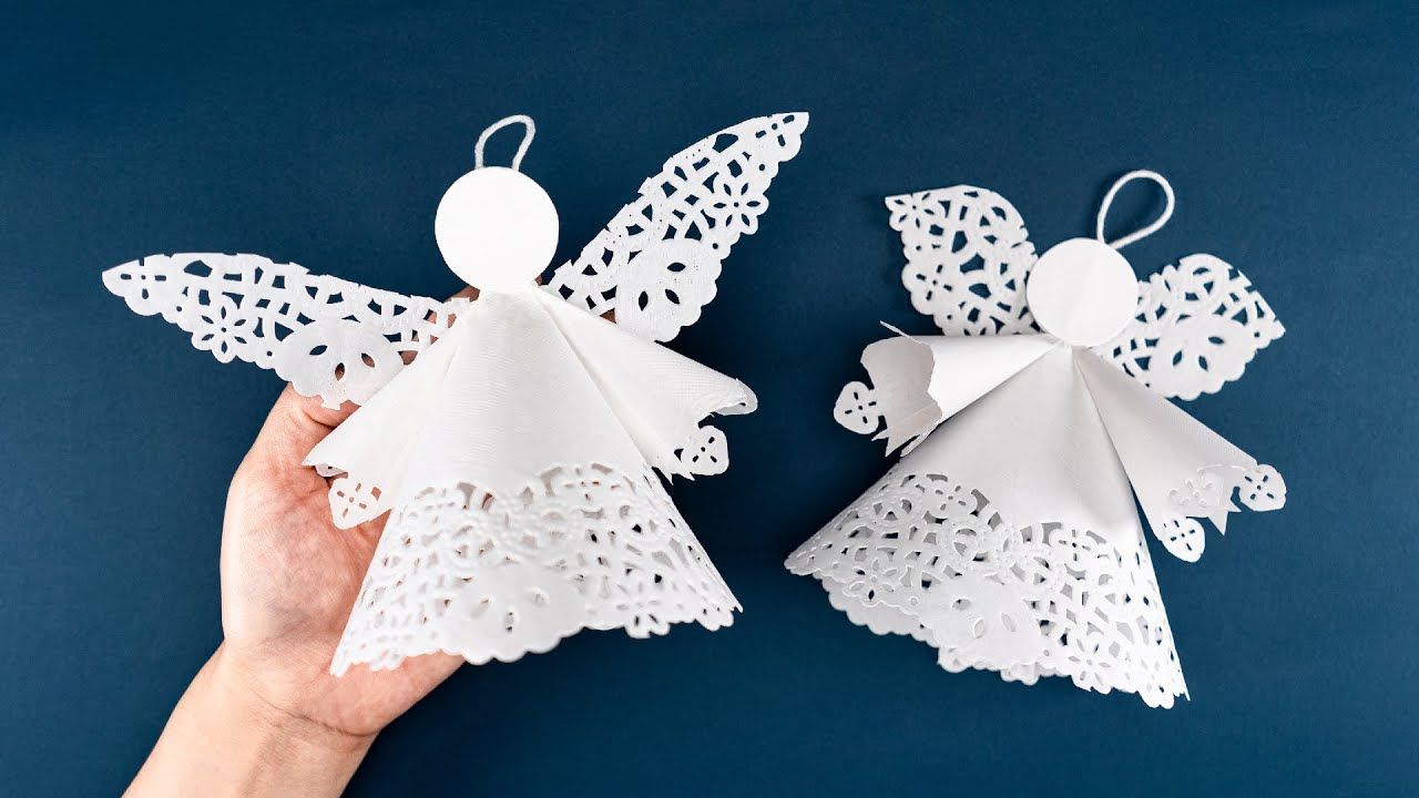 如何用纸制作天使,一看就会的剪纸教程!