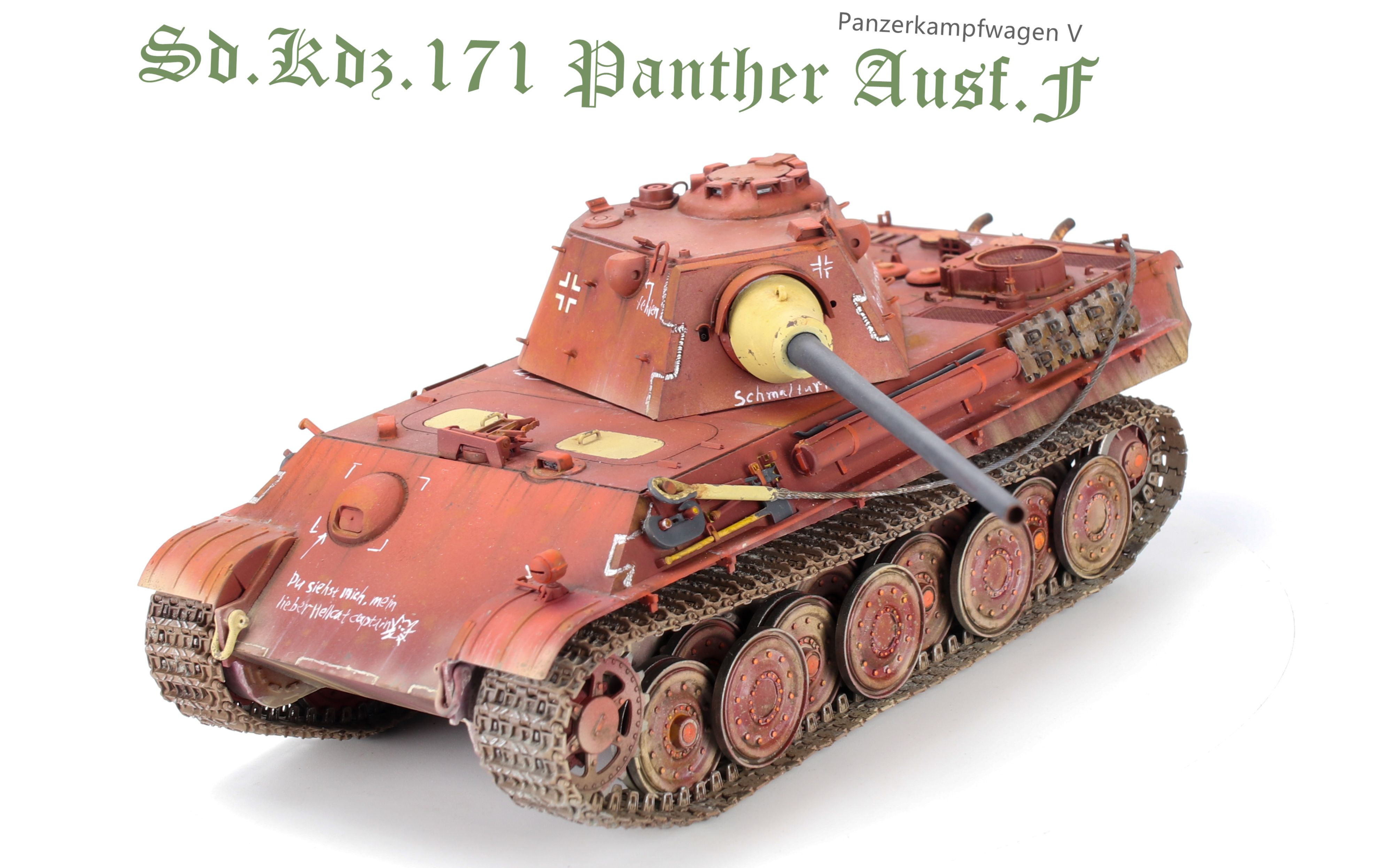 威龙6403 1/35 德国豹式中型坦克f型模型展示