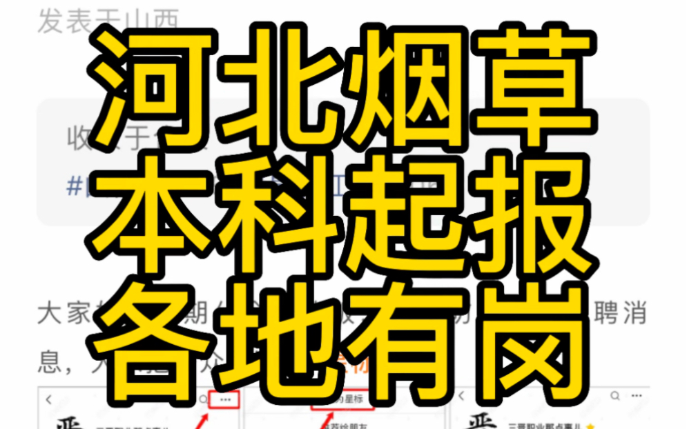 本科起报名!河北省烟草专卖局(公司)2023年招聘公告(125人)哔哩哔哩bilibili