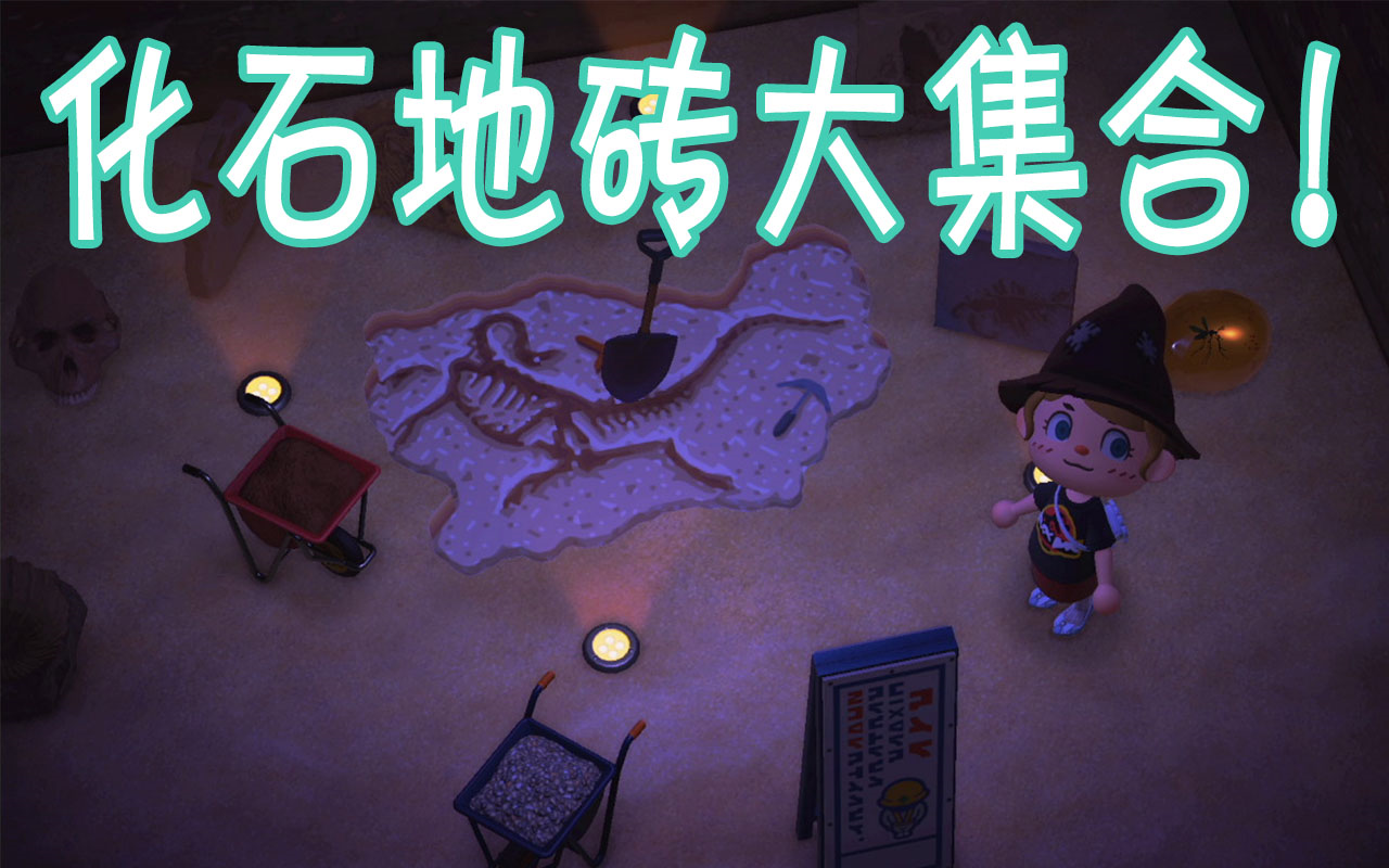 动森化石地砖码超全大集合博物馆系列地砖应有尽有