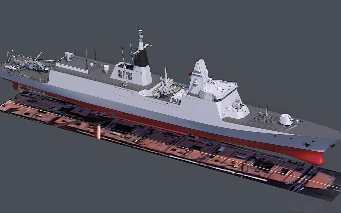 比想象中更大,3艘054b护卫舰即将下水,满排6000吨没跑了!