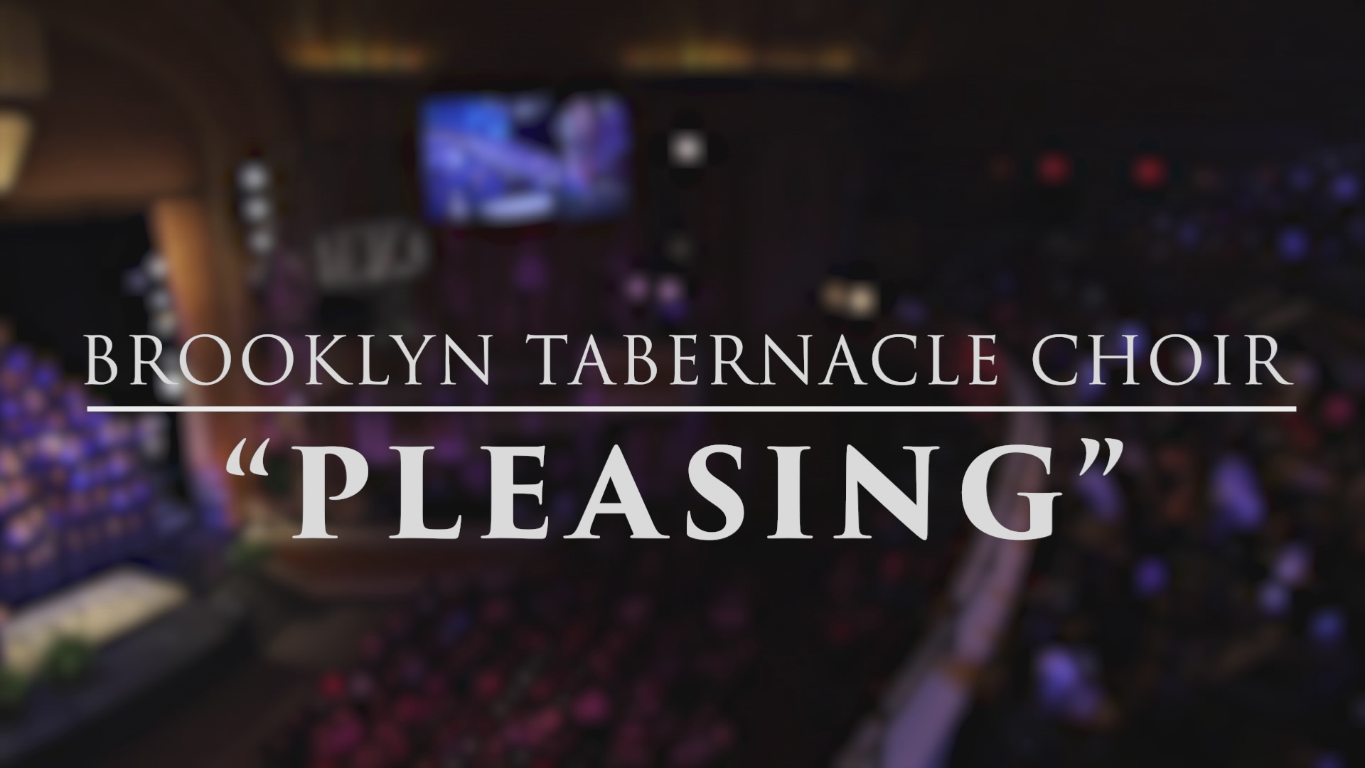 Pleasing (Live Performance Video)  The Brooklyn Tabernacle Choir哔哩哔哩bilibili