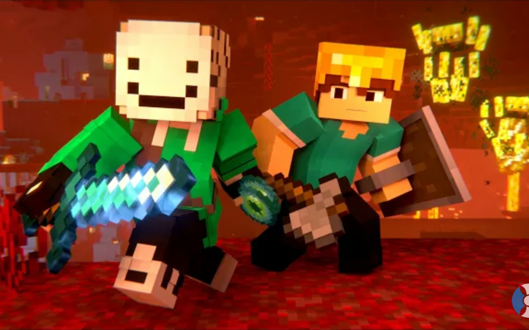 speedrun (minecraft animation)一场与dream的速通对决_哔哩哔哩