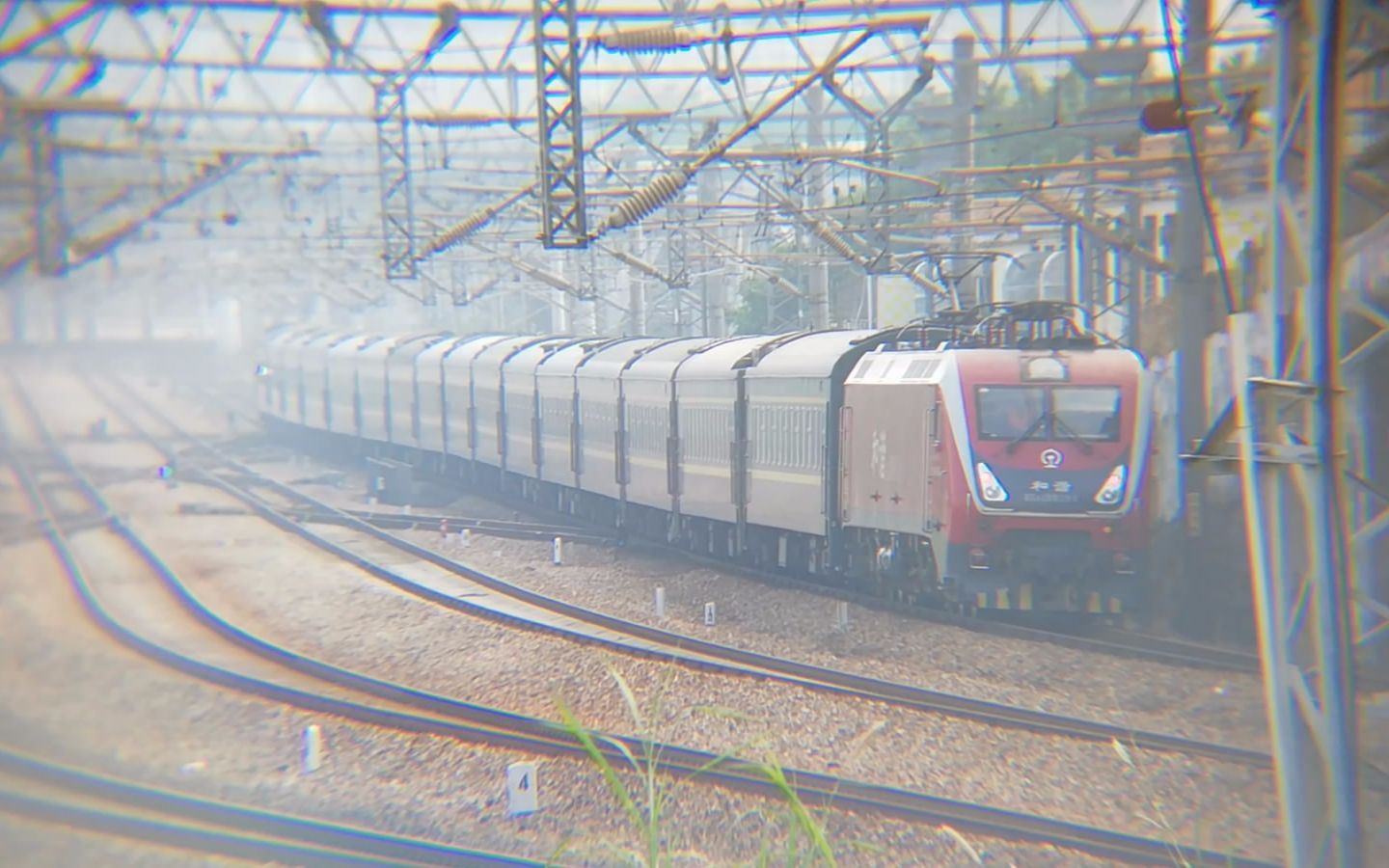 【火车】hxd1d 0191牵引k1282次深圳东下行 出站