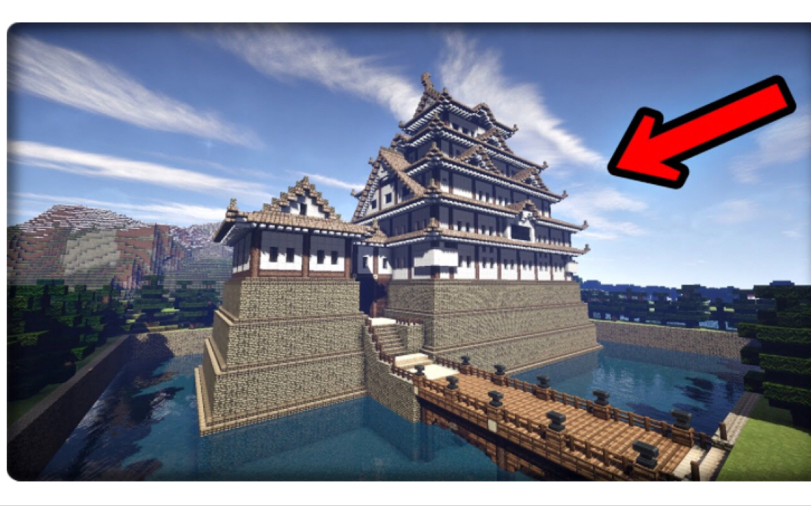 我的世界——手把手教你建一个日本城堡_哔哩哔哩_bilibili