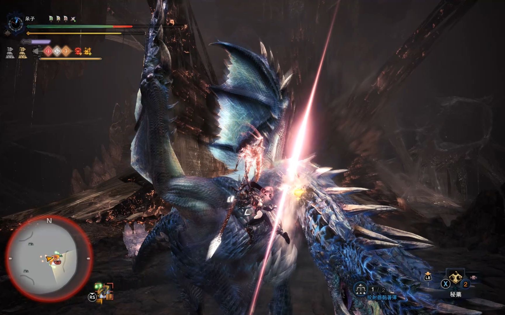 mhwi煌黑龙黎明死星虫棍ta