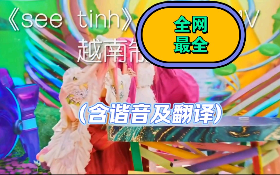 全网最全谐音及翻译!越南歌曲《see tinh》mv哔哩哔哩bilibili