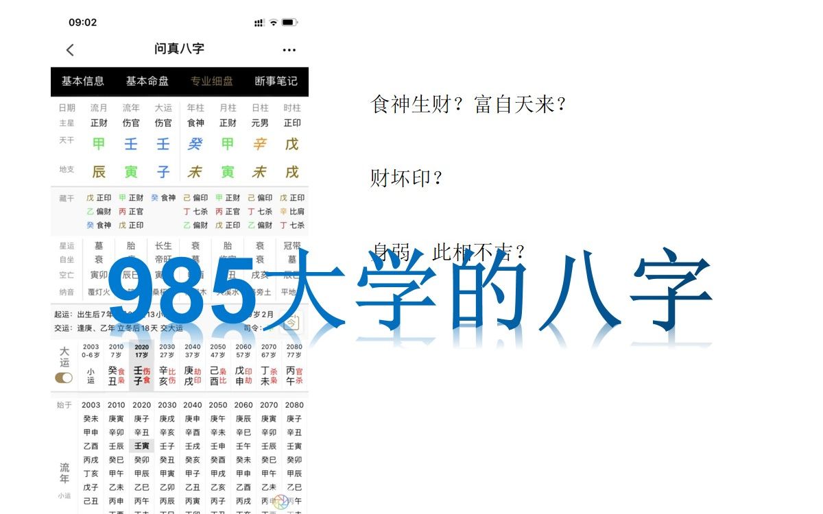 [图]985学生的八字