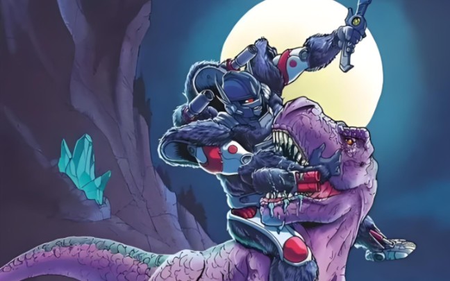 变形金刚野兽之战/超能勇士巨无霸与原始兽变身合集