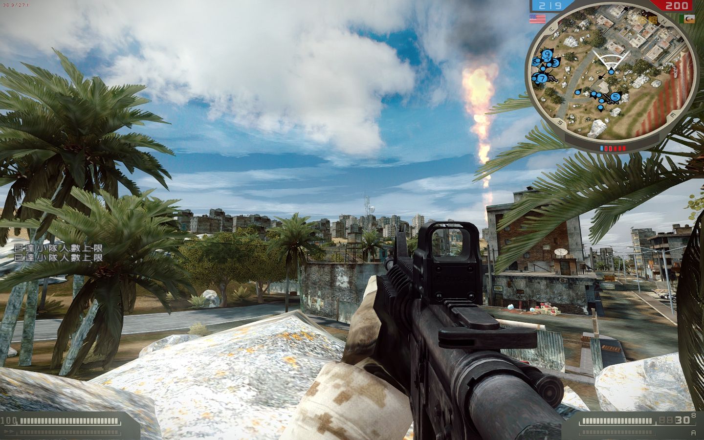 战地2hob模组试玩重制版卡肯拥有场景破坏效果