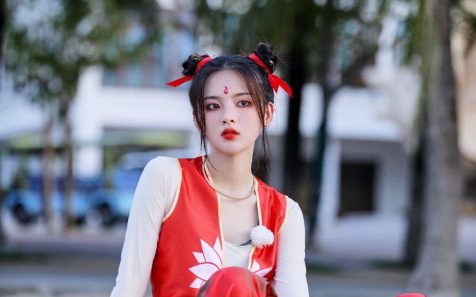 完美的夏天‖杨超越cos哪吒,对自己的要求真的很高,加油小杨_哔哩哔哩