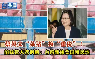 Télécharger la video: 蔡英文“莱猪”换“重税”！前绿营大老讽刺：台湾就像美国殖民地