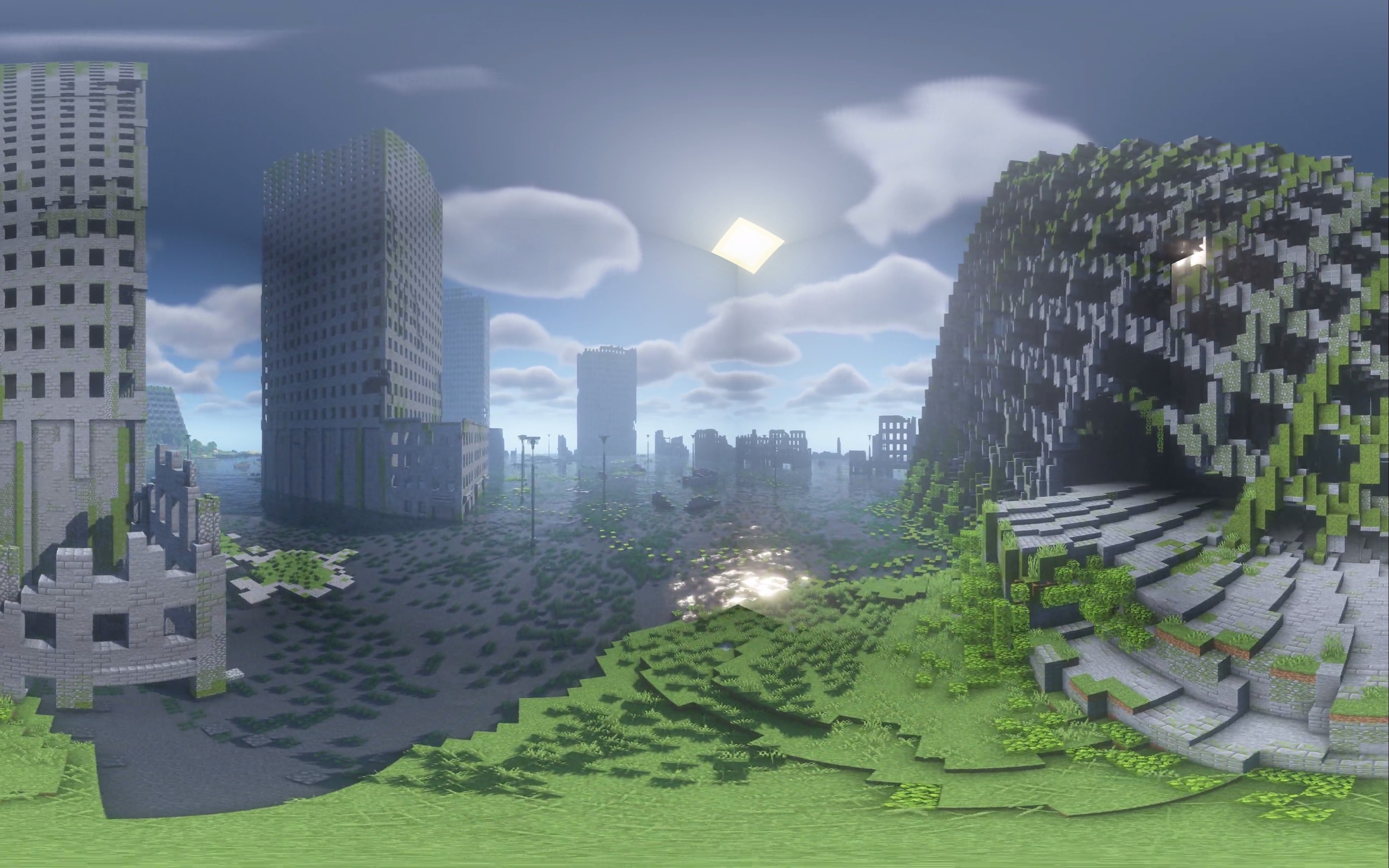 mc陪您过大年(360度全景城市废墟)