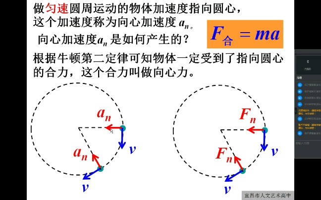 高一物理向心加速度微课教学,向心加速度概念哔哩哔哩bilibili