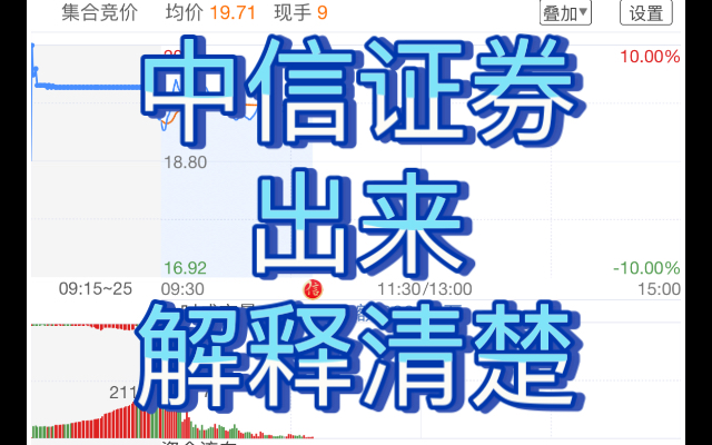 中信证券出来解释清楚哔哩哔哩bilibili