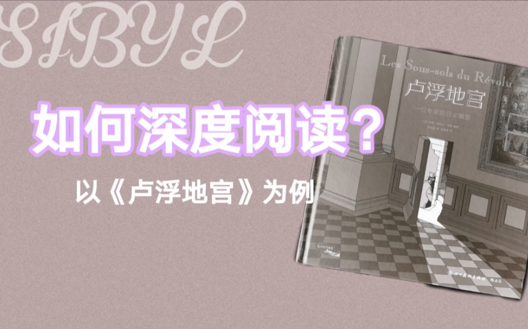 【Sibyl】如何深度阅读?以《卢浮地宫》为例哔哩哔哩bilibili