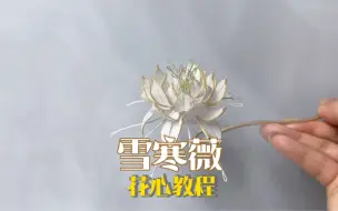 Download Video: 手工缠花之雪寒薇简易教程第二部分:花心