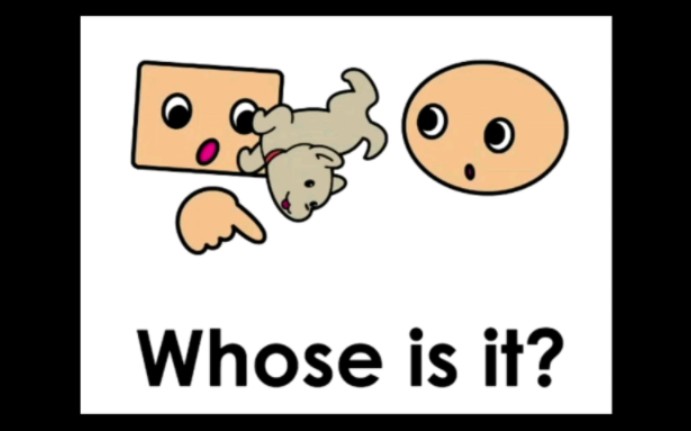 whose dog is it?