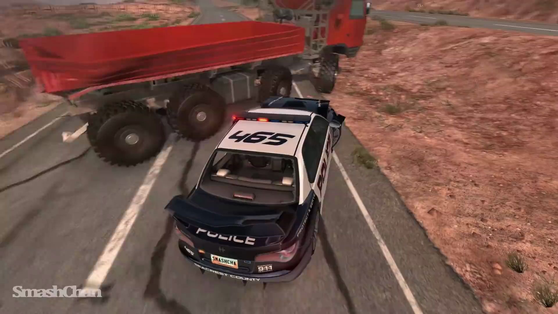 警车追逐26beamngdrivesmashchan