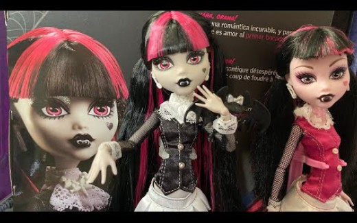 [Courtly Jester] 怪物高中Monster High 黑白胶卷系列Draculaura血妞开箱哔哩哔哩bilibili