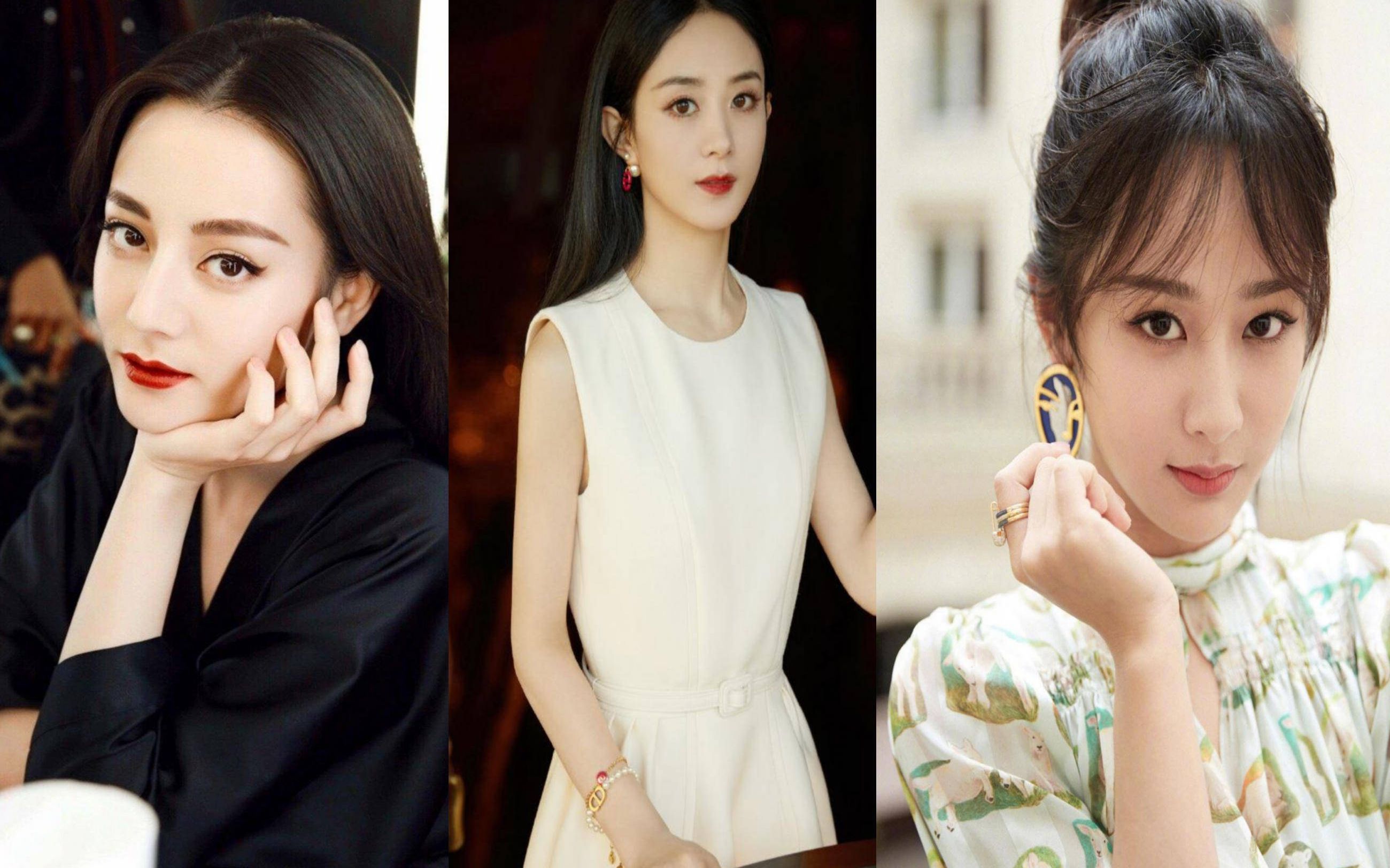 女明星话题阅读量排名前四位,杨幂,赵丽颖,迪丽热巴,杨紫