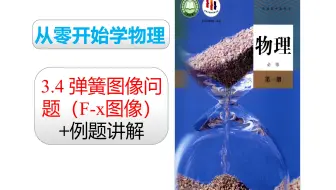 2019人教版物理必修一 第三章：3.4 弹簧弹力的图像问题（F-x图像）+例题讲解