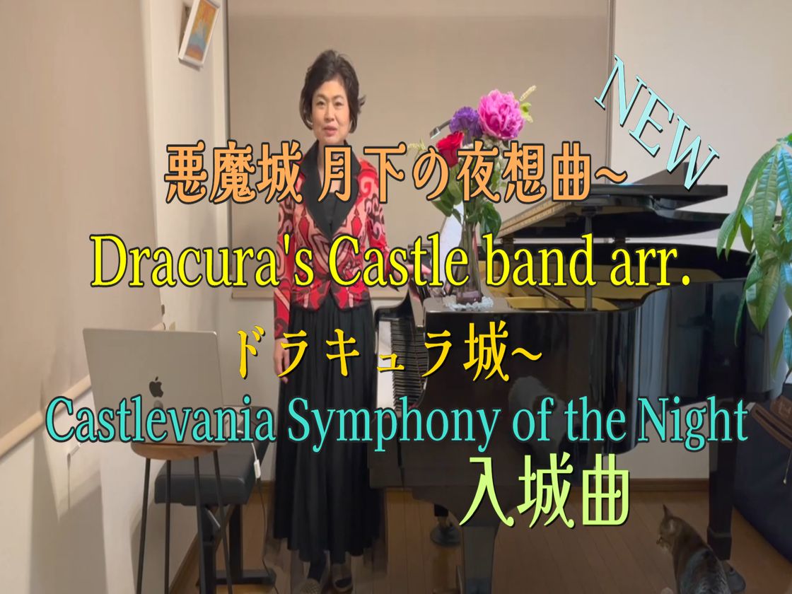 山根ミチル 恶魔城 演奏月下夜想曲~新【入城曲 Dracura's Castle band arr.】月下の夜想曲より〜ドラキュラ城〜哔哩哔哩bilibili