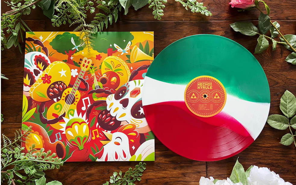 原曲欣赏 - 塞尔达传说35周年 - 黑胶唱片lp - 墨西哥国旗盘面