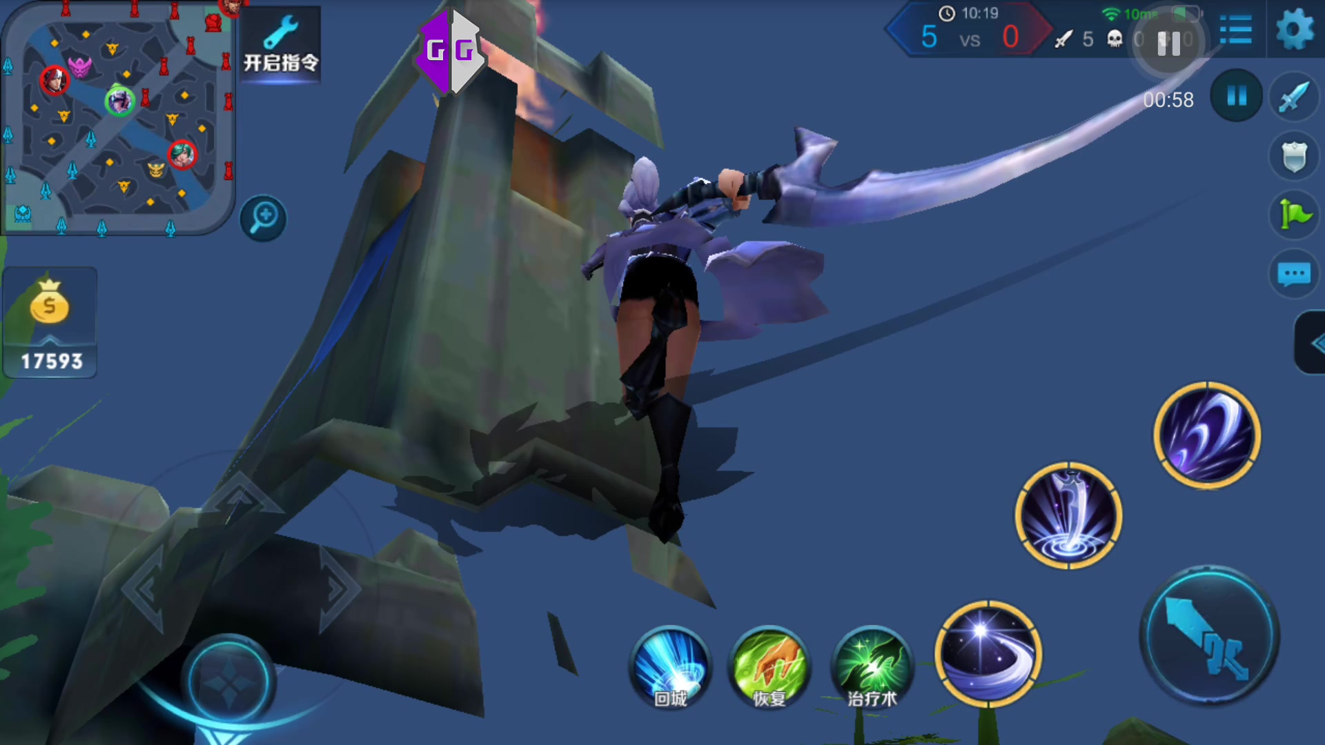 王者荣耀:露娜小姐姐月下无限连,放技能意外走光!