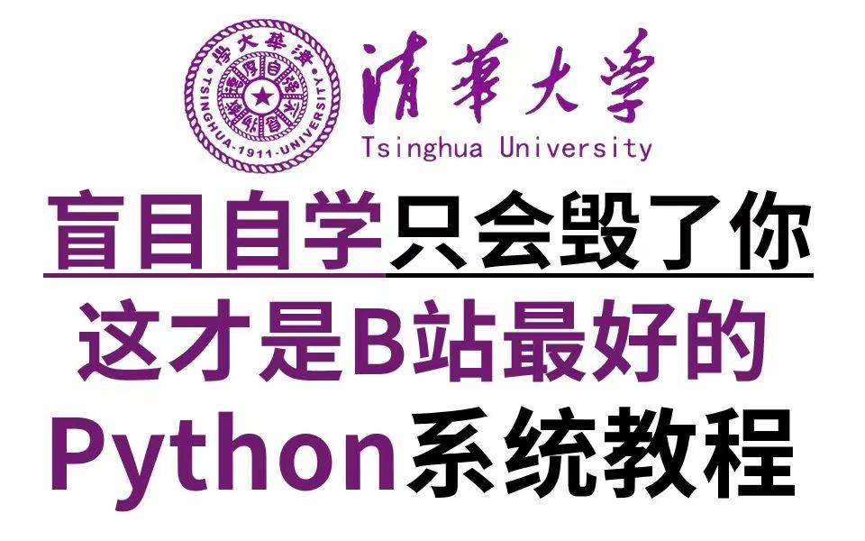 【整整400集】清华大学196小时讲完的Python教程(数据分析)全程干货无废话!学完变大佬!这还学不会,我退出IT圈!哔哩哔哩bilibili