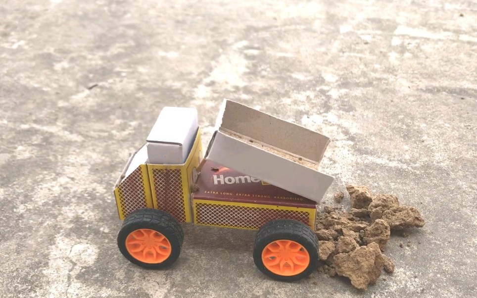 火柴盒手工制作货车——把火柴盒变成大货车分几步?