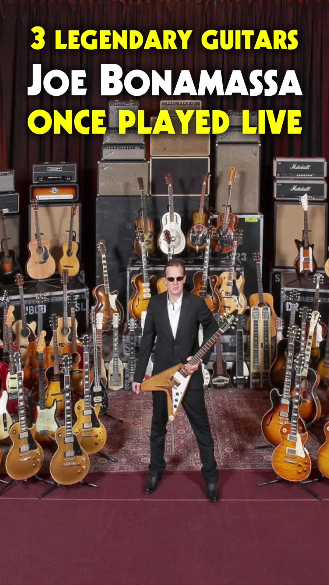 3个传奇吉他由joe bonamassa现场演奏