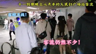 Tải video: 10/3 约20:30 人民广场站客流实拍