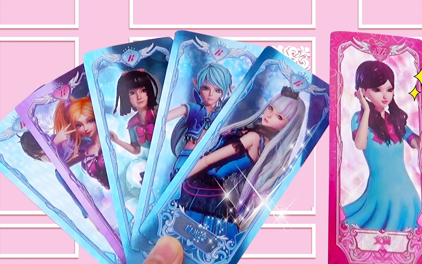 叶罗丽卡片稀有sr卡文茜对比r卡白光莹谁更美