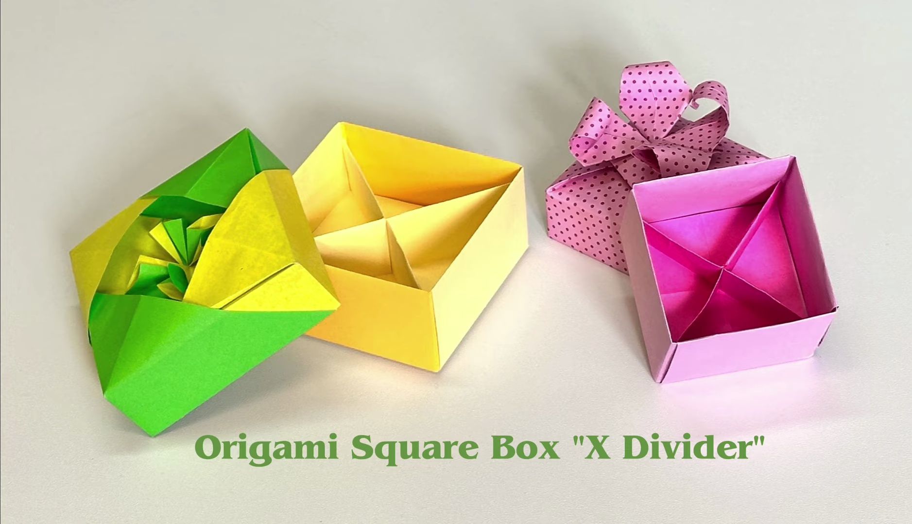 【mathsoforigami】正方形花形盖子盒子折纸教程how to make origami