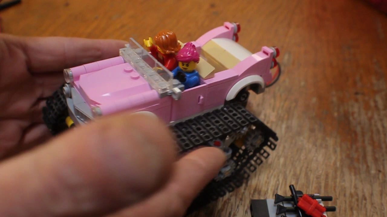 lego 迷你粉红色凯迪拉克