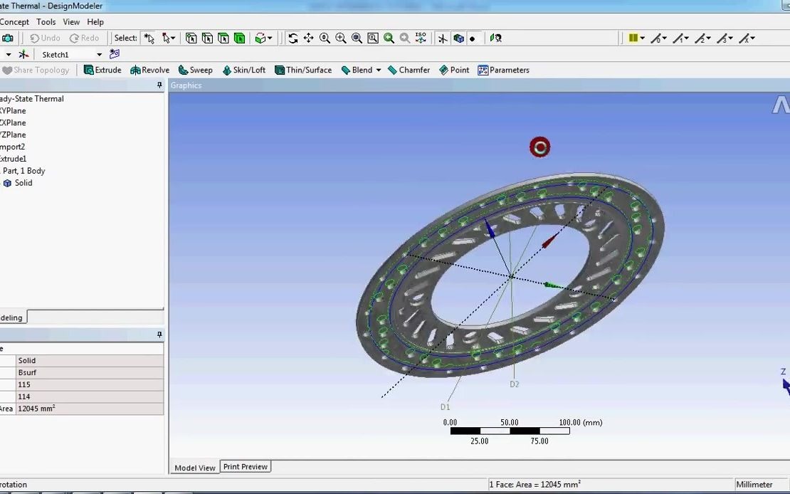 [图]ANSYS_ Thermal analysis of DISC BRAKE