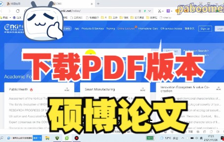 Tips7:下载PDF版本的硕博论文哔哩哔哩bilibili