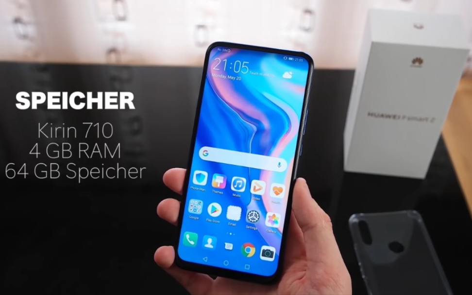 华为首款升降前置摄像头huawei p smart z开箱 这个手机的日期有点