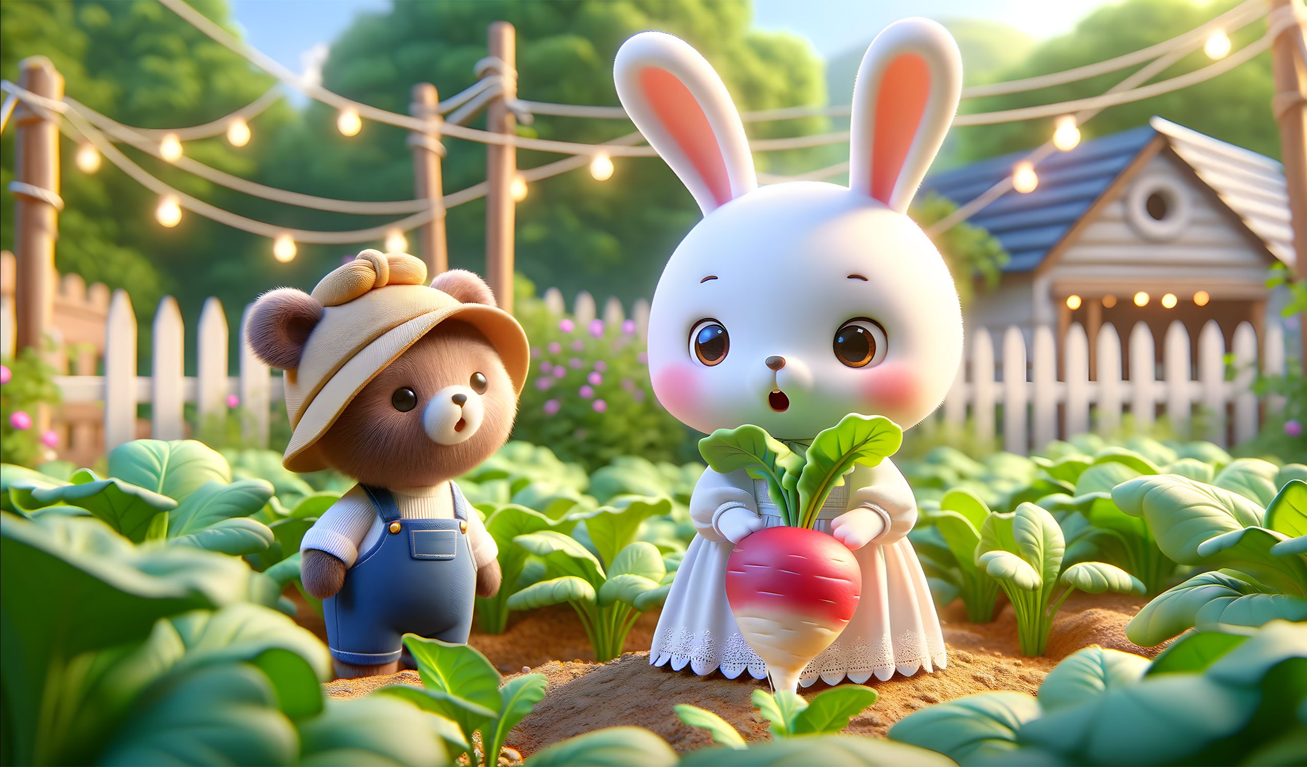 儿童故事《兔子借地》教育孩子如何慷慨地和朋友分享