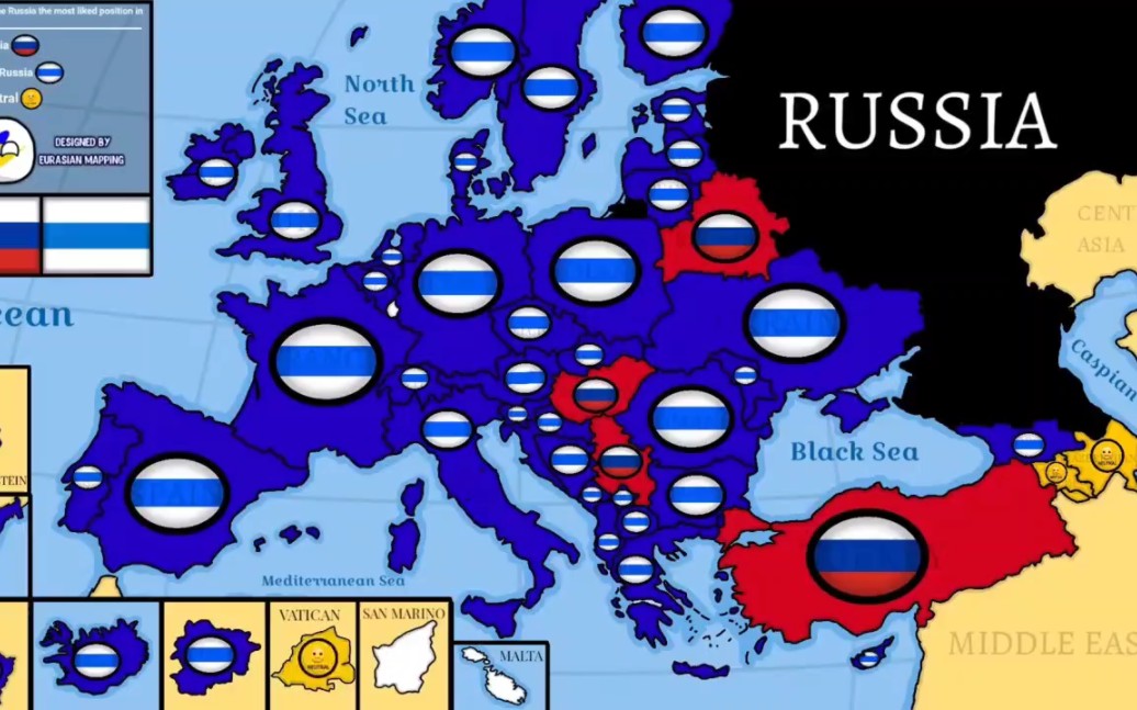世界各地支持俄罗斯联邦还是自由俄罗斯军团?